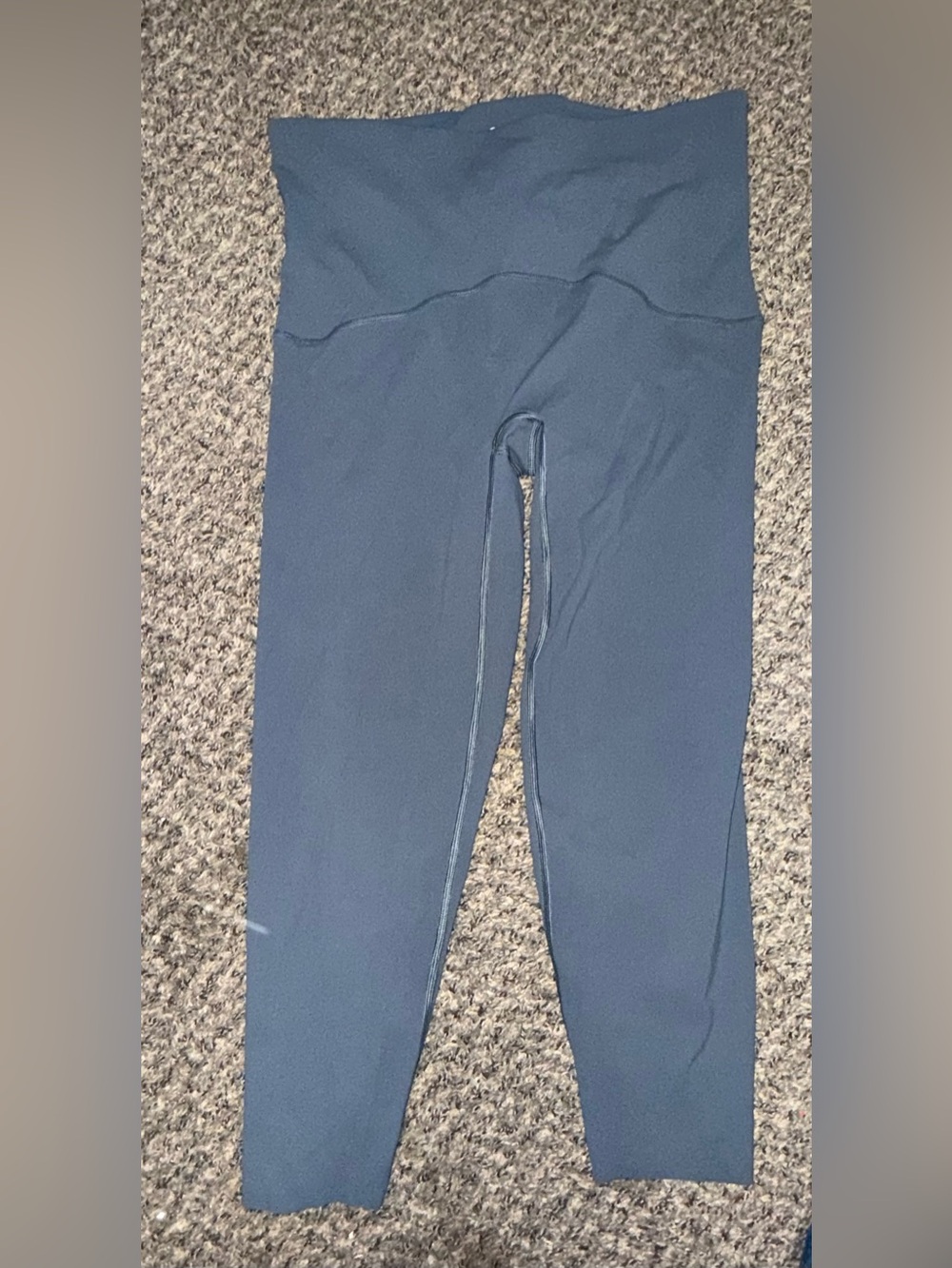 Spanx Booty Boost Active 7/8 Leggings Slate Blue Tall Plus 1X